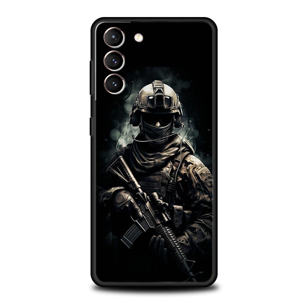 Чехол для телефона Спецназ Армии Военный Для Samsung Galaxy S25 S24 S23 S22 S20 Ultra S21 FE 5G S10 Plus S10E Мягкий ТПУ Чехол