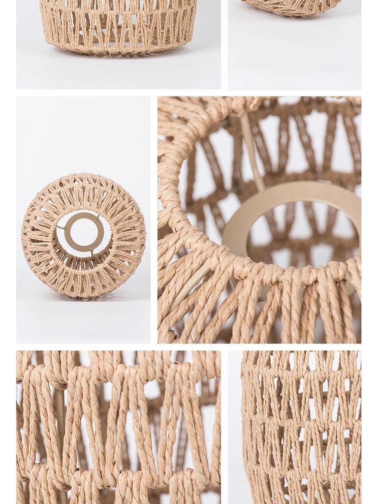 Handmade Woven Pendant Lampshades for Restaurants and Homestays