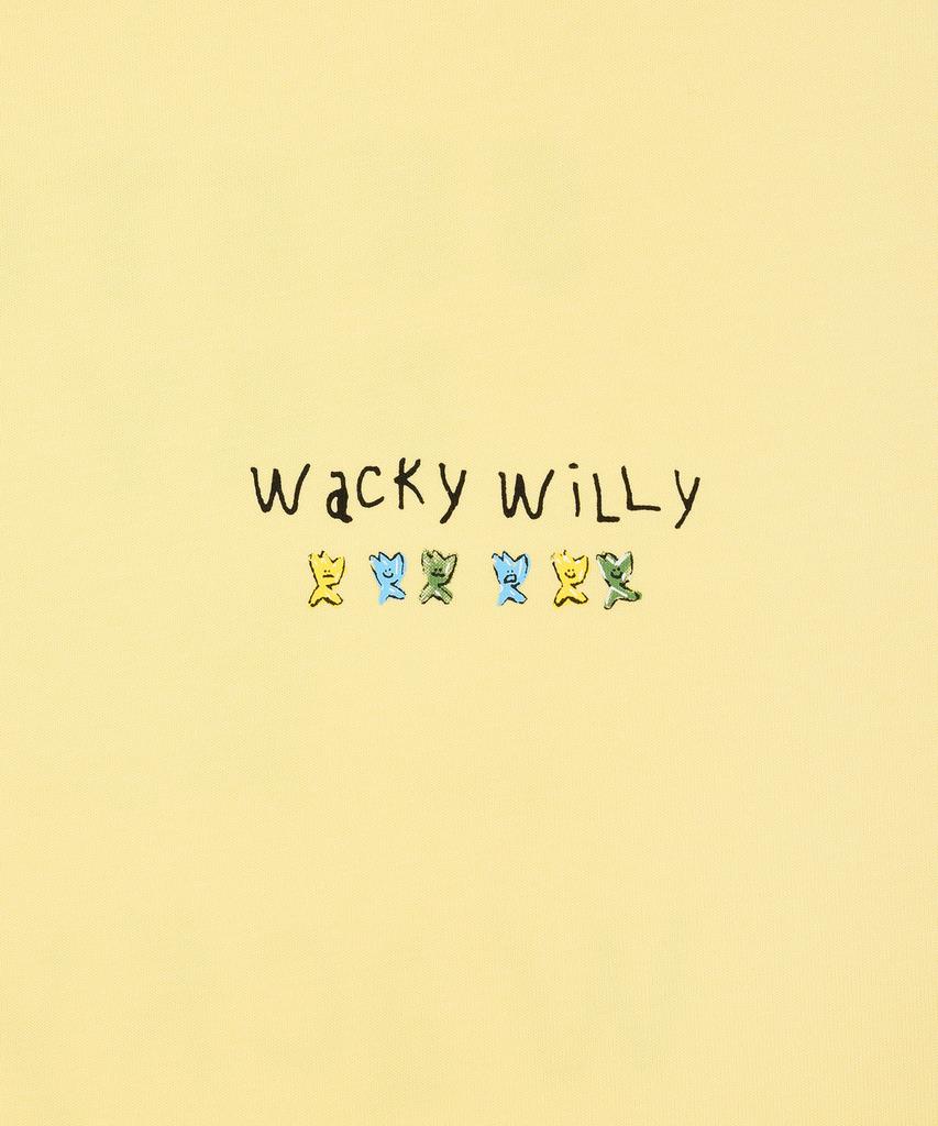 WACKY WILLY Kiki Типографическая футболка с коротким рукавом Желтая