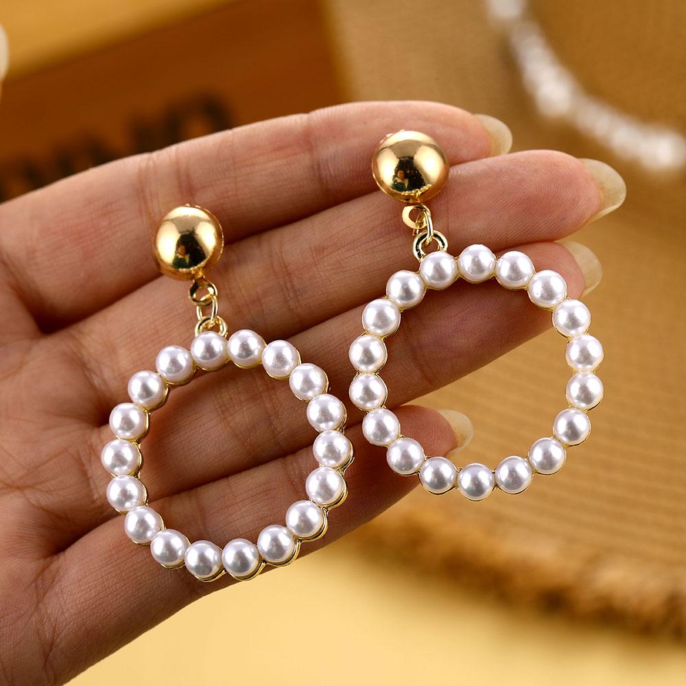 17 стилей, модные нежные геометрические белые жемчужные серьги из сплава со звездами, женские ювелирные изделия, подарок на вечеринку