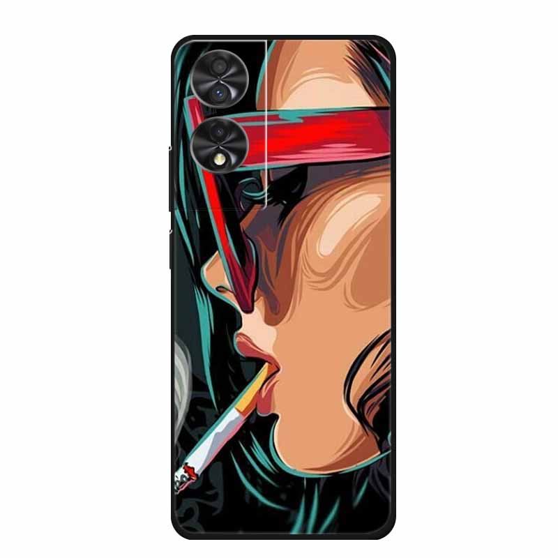 Для TCL 40 NxtPaper 4G 6.78" Чехол Животные ТПУ Мягкий Силикон Чехлы для Телефона Обложка для TCL40 NxtPaper Защитный Волк Мультяшный Coque