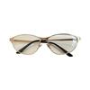 Concave Design Cat Eye Sunglasses UV400 Protection Steampunk Style Metal Frame Sunglasses Photography Glasses