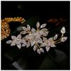 For Women Floral Design Exquisite Romantic Wedding Bride Costume Jewelry Crystal Brooch Pin Fine Valentine's Day Gift
