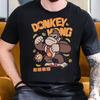 Летняя футболка 2025 года с принтом аркадной игры Donkey Kong для мужчин, повседневная, хлопковая, модная, свободная, уличная, с короткими рукавами