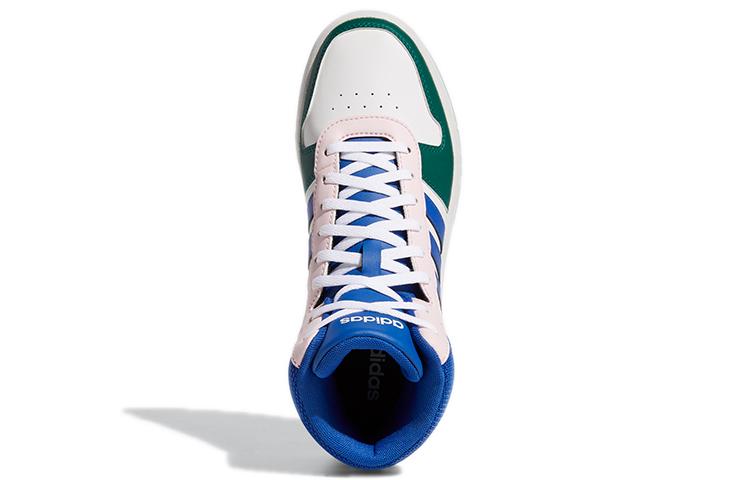 adidas Кроссовки Hoops 2.0 Mid 'Белый Королевский Синий' Женские GY5900