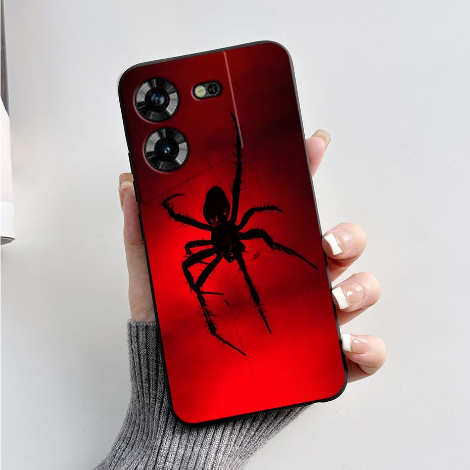 Чехол для Tecno Pova 5 LH7n Силиконовый чехол для телефона Стильный узор Тонкий Мягкий Черный Funda Чехол для Tecno Pova 5 4G 2023 Pova5 Capa