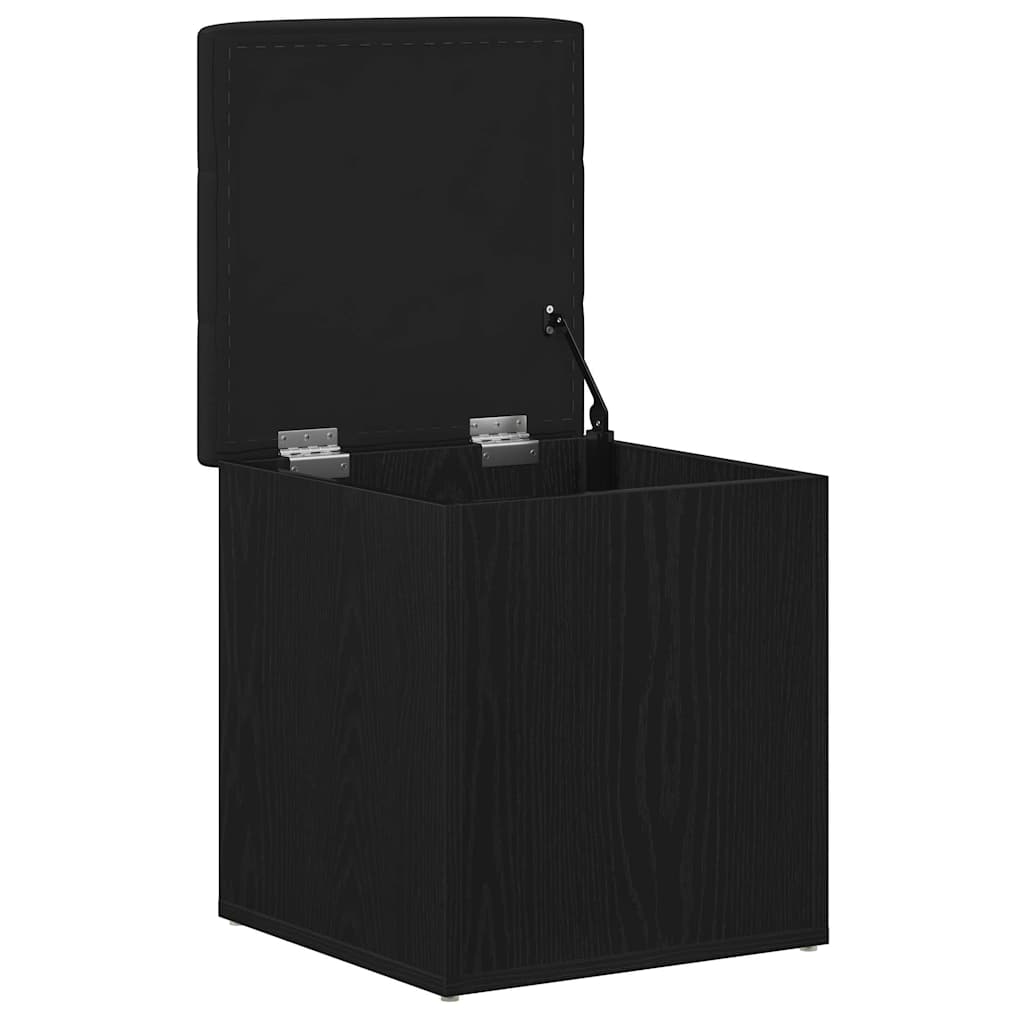 Storage Bench in Black Oak Look 42 x 42 x 45 cm