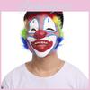 Маска клоуна на Хэллоуин премиум-качества для косплея, на все лицо, ужас, маскарад, вечеринка призраков