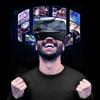 VRG Pro Blue-light 3D VR-гарнитура Широкоугольные умные очки виртуальной реальности Шлем для 5-7 дюймов