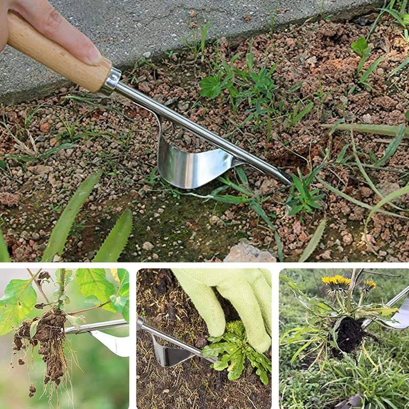 Ручная прополка из нержавеющей стали, садовая ручная прополка, инструмент для удаления сельхозугодий, одуванчик, копающая газонокосилка, пересадка
