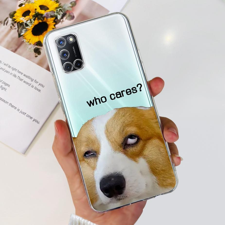 Чехол для Oppo A52 A72 A92 Милый Модный Расписной Чехол Прозрачные Силиконовые Чехлы для Телефона Для Oppo A72 A 52 92 OppoA52 OppoA72 Мягкие Fundas