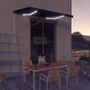 Day and Night - Day and Night Manual Retractable Awning with LED Anthracite Gray 350x250 Cm