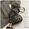 Temperament Light Luxury Portable Bowling Bag Women's 2025 New Fashion Diamond-encrusted Pearl Shoulder Bag Commuter Messenger Bag