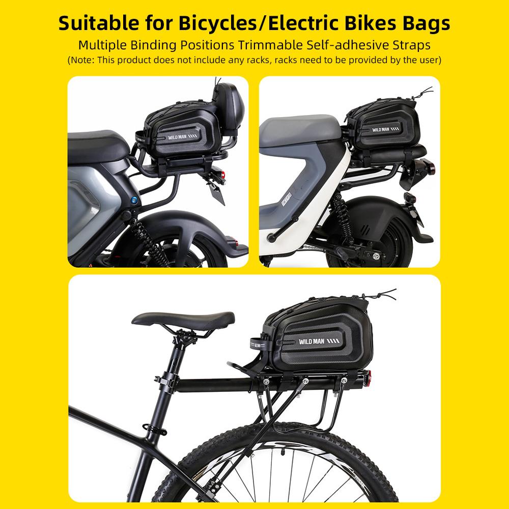 Bicycle Bag Multipurpose Design Mountain Bike Bag Ebike Battery Bag Rear Rack Storage Bike Trunk Bag for Bicycles