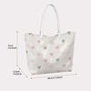 Sweet Heart Pattern Tote Bag Casual Women Daily Carry Handbag 