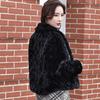 Fashion Autumn Winter New Printed Plush Coat Fur Female Sheep Shearing One Wool Jacket