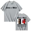 Singer NATOS WAOR Tour Album 2025 Double Sided Cover Mens Womens Fashion Gothic Pop Music Round Neck Casual Comfortable Tshirt