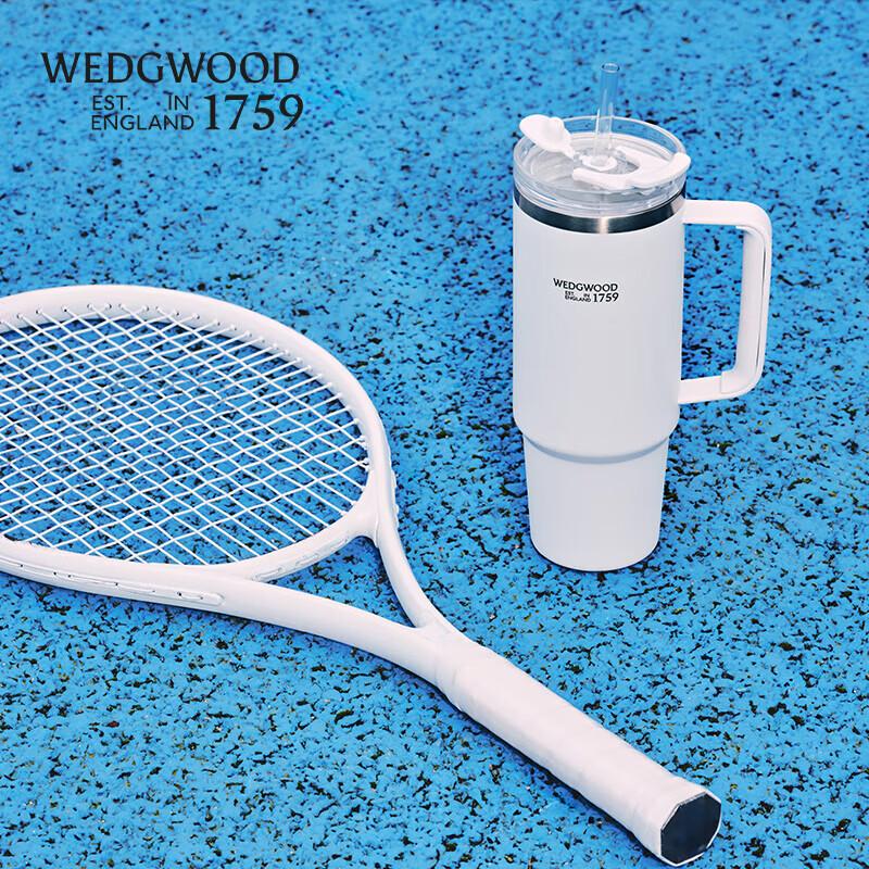 Wedgwood 888ml Insulated Stainless Steel Straw Tumbler