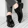 Pointed Toe Casual Business Dress Shoes Man Patent Leather Bright Upper Social Shoe for Men Cheap Clearance Elegant and Classic
