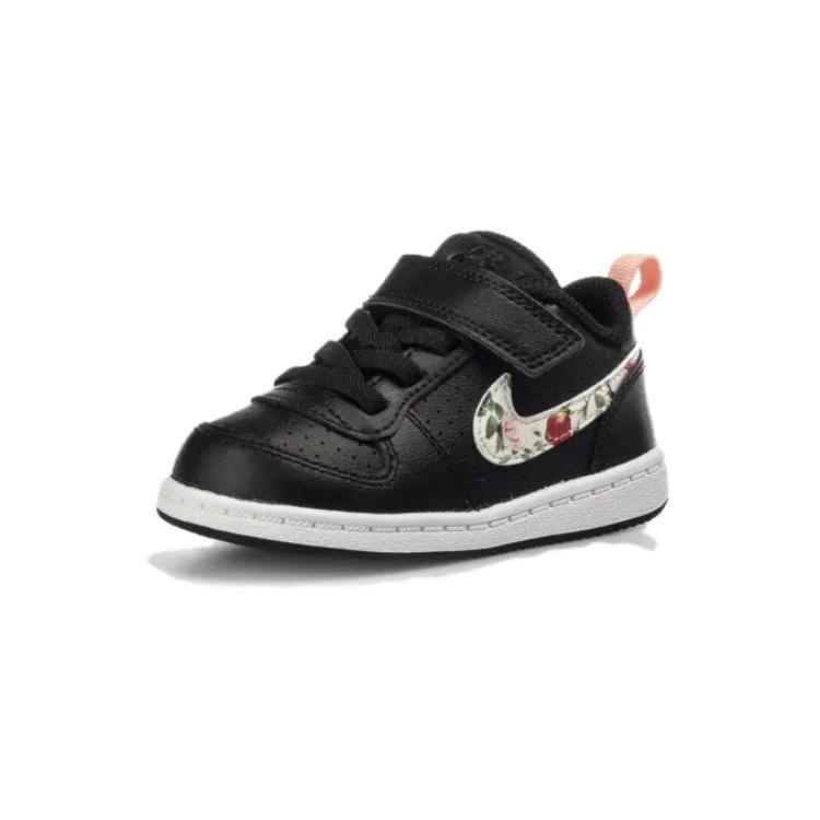 Nike Court Borough Low Винтажный Цветочный Черный Розовый TD BQ7033-001