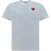 CDG Play Футболки Мужские Белые С Круглым Вырезом Умеренный Прямой Крой AX-T108-051-2
