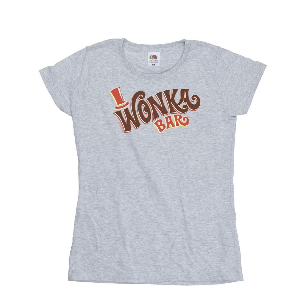 Willy Wonka Womens/Ladies Bar Logo Cotton T-Shirt