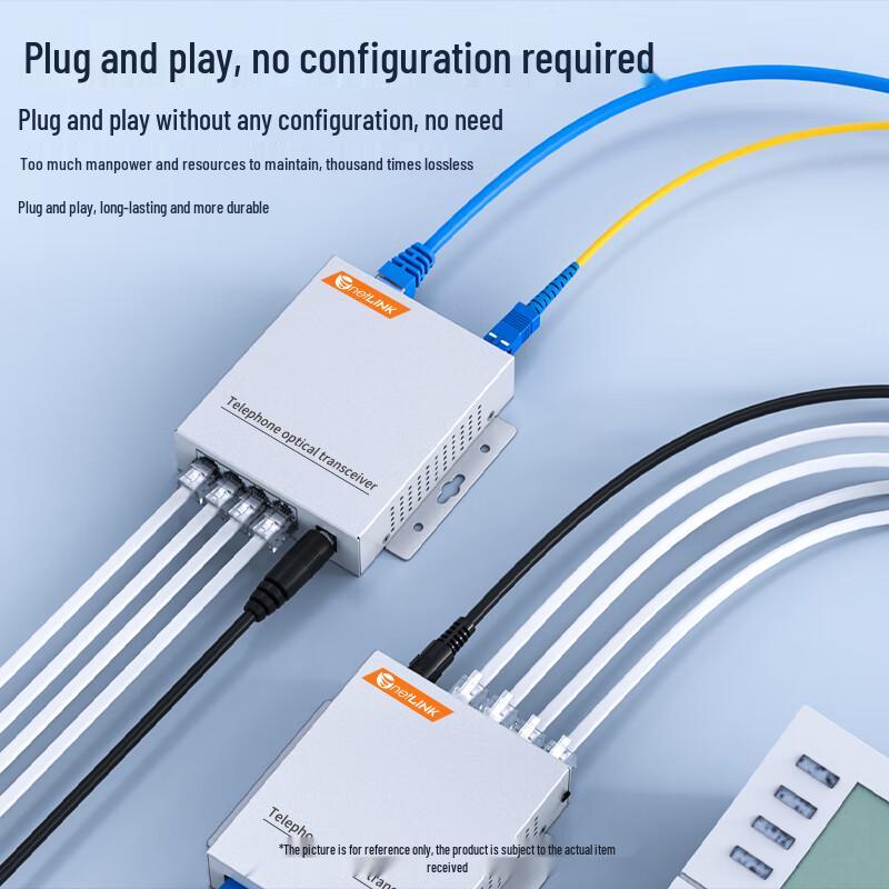 netLINK Telephone & Network Fiber Optic Transceiver