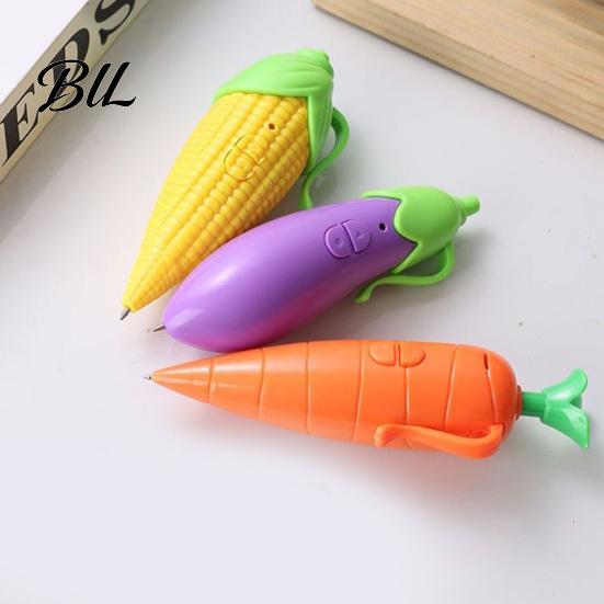 Smooth Writing Pen Carrot Shape Voice Recorder with 60-Second Recording Cute Creative Stationery for Kids Ballpoint Students Teachers Funny