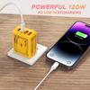 120 Вт 4 порта USB C Быстрая зарядка PD Quick Charge 3.0 Type C Настенный адаптер для зарядки телефона для iPhone 16 15 14 Pro Xiaomi Кабель USB C