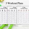 30 Day Chair Workout Fitness Planner Home And Exercise Guide Training Log Book