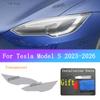Для Tesla Model S -2026 Автомобильная передняя задняя фара TPU Прозрачная бронированная защитная пленка Фара Черная Задняя Фара Золотые Защитные Пленки