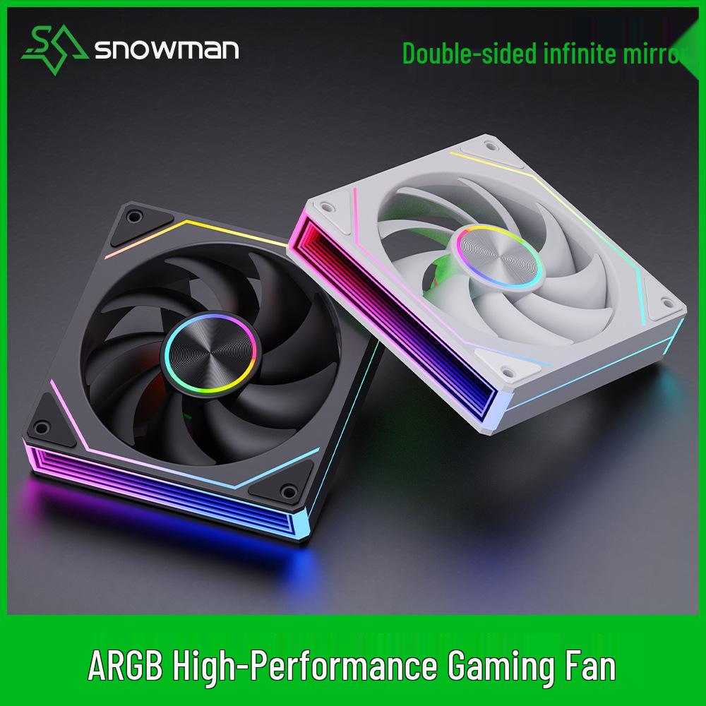 Вентилятор для корпуса Ice Man 12см ARGB PWM Бесшумный Prism 8pro