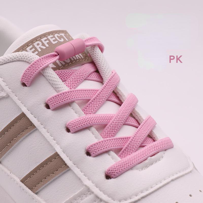 Elastic Laces Sneakers Colorful Options No Tie Shoelace for Sports Round Shoelaces Without Ties Kids Adult Shoes Accessories