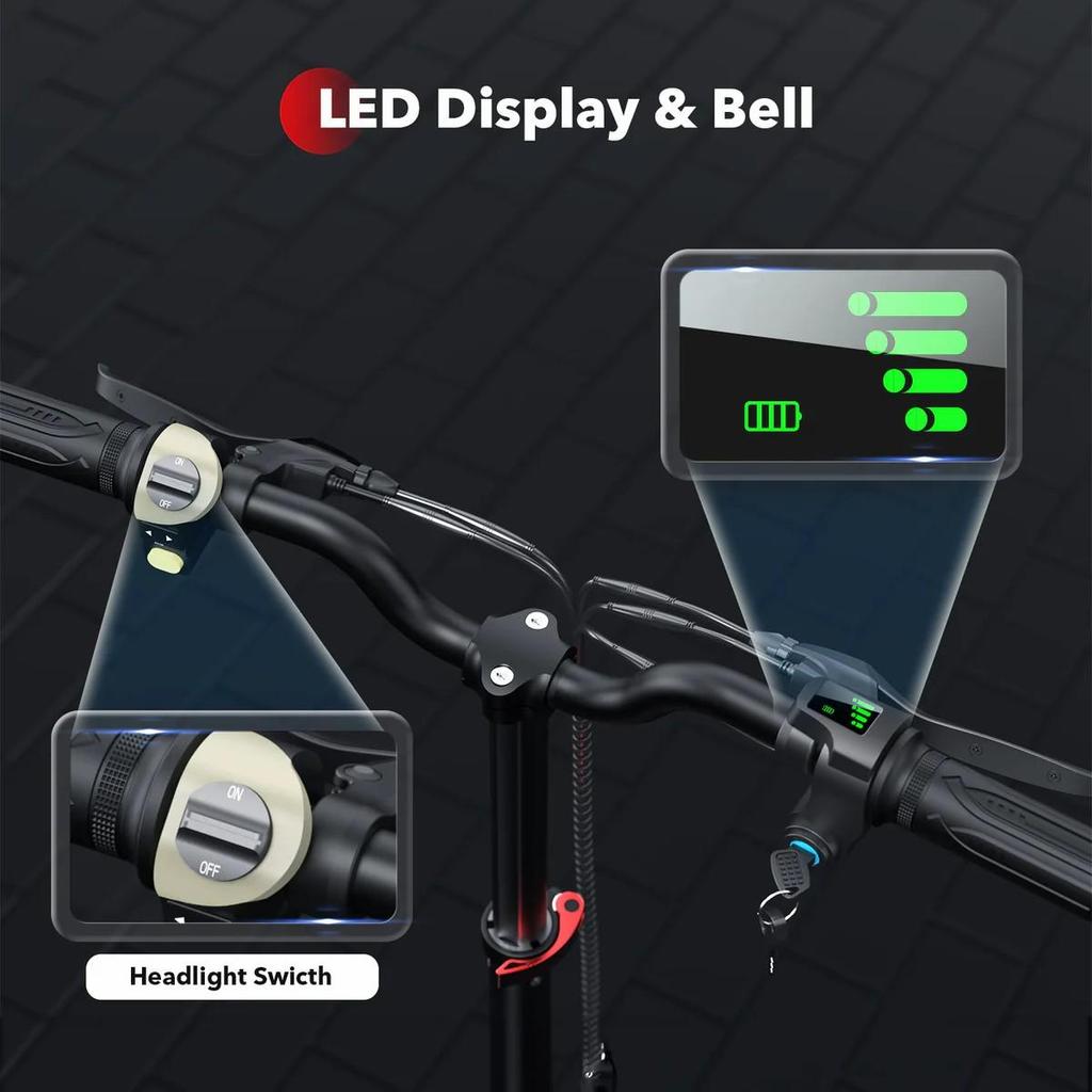 Электросамокат iScooter i12 Мотор 500 Вт 36 В 7,5 Ач Полная подвеска Максимальная скорость 25 км/ч Максимальный запас хода 35 км Черный