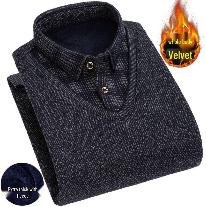 Мужская зимняя хлопковая куртка: Толстая, теплая, морозостойкая верхняя одежда со съемным капюшоном, идеально подходит для гардероба мужчин среднего возраста и пап.