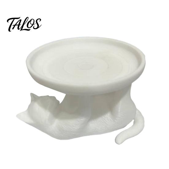 Talos 3D-печатный поднос-лежанка для кошки, милый держатель для колец и органайзер для сережек на туалетный столик, декоративная кошачья шкатулка для браслетов