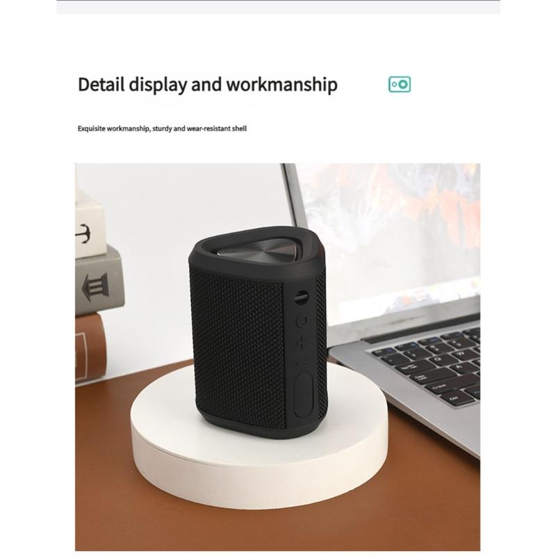 Водонепроницаемая Bluetooth-совместимая колонка Портативная мини-беспроводная колонка Удобная для путешествий Музыкальный проигрыватель для использования на улице и в помещении