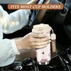 Cute Pink Bow and Heart Print Stainless Steel Insulated Coffee Tumbler, Leakproof Reusable Vacuum Thermal Cup for Travel Office School Gift