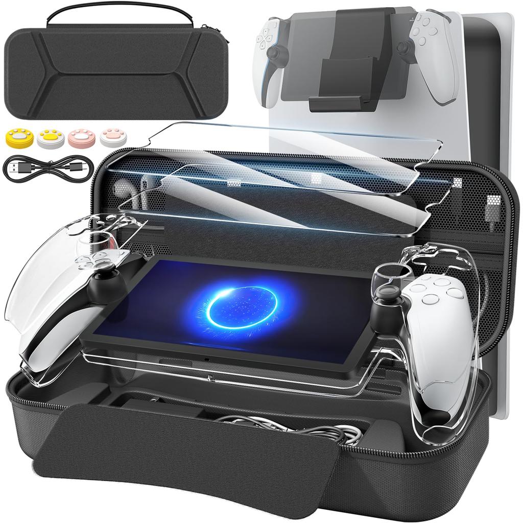 Arrival 14 In Daydayup Storage Case for PS Portal Storage Bag Protective Cover for PS Portal Glass Film for PS Portal Remote Player 2 Pieces Charging