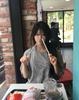 Футболка Yokitoki Bla Bla Heart Оверсайз [Серый]
