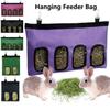 Кормушка для мелких животных из мешка с сеном для кроликов, морских свинок, аксессуары для клеток для домашних животных, двойная миска для корма для щенков, поилка для домашних животных