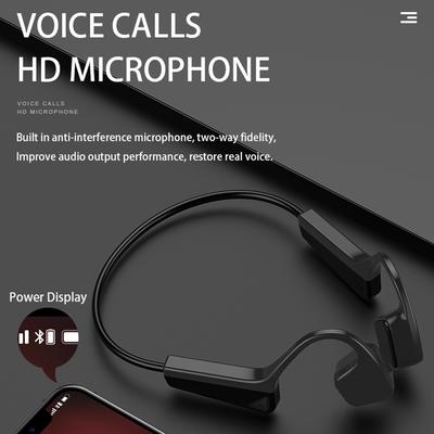 V11 Беспроводные наушники костной проводимости Bluetooth с защитой от пота и вкладышами Спортивная гарнитура на открытом воздухе