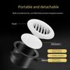 1pc Duct Vents Round Louvered Vents  Interior ABS Grille Ventilation Adjustable Air Vol 75mm/100mm/125mm/150mm/200mm