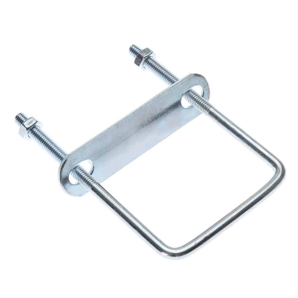 2Sets With Baffle Square Clamp Iron Squa Bolt New Pipe U-clamp