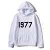 Свитшот с капюшоном с принтом для пары High Street 1977 Модный топ для пары