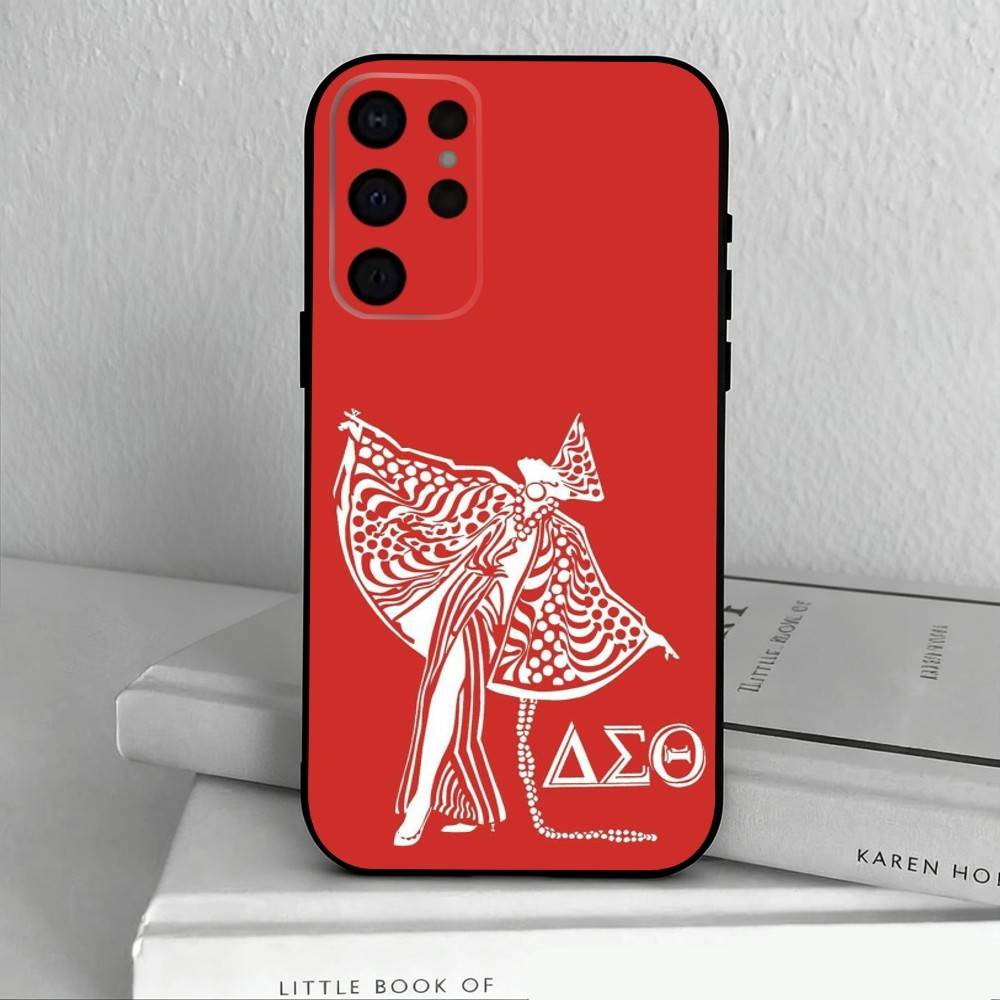 D-Delta S-Sigma T-Theta-A Phone Case For Samsung S25,24,23,22,30,21,10,9,Ultra,Plus,Lite,FE,4,5 G Soft Black Case