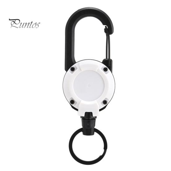 Портативный выдвижной брелок-карабин, держатель для бейджа, прочная несущая компактность, компактный размер, портативный телескопический зажим для брелка, аксессуары для кемпинга