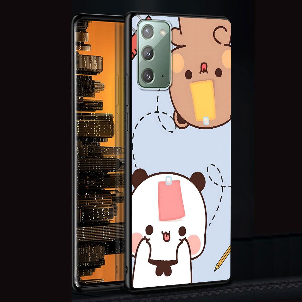 Чехол Кот Персик и Гома для Samsung Galaxy Note 20 Ultra 8 10 Lite 9 ТПУ Чехол для Телефона Note 10 Plus Черный Мягкий Корпус Funda Capa