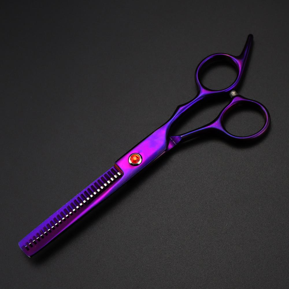 Профессиональные 6-дюймовые ножницы Red Gem для стрижки волос, филировочные парикмахерские инструменты, ножницы для стрижки, парикмахерские ножницы