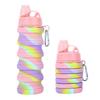 Food Grade Silicone Camouflage Sports Water Cup Creative Travel Folding Silicone Water Bottle Outdoor Portable Retractable Water Bottle